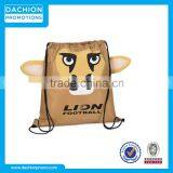 Customized Lion Drawstring Backpack