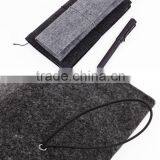 Felt Elastic Strap Vinyl Pencil Pouch for 2014 New Design thumbnail-1