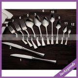 new arrival 12pcs a set stainless steel flatware set for wedding party