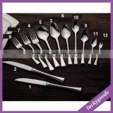 New Arrival 12pcs a Set Stainless Steel Flatware Set for Wedding Party thumbnail-1