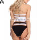2017 Classic Black and White Sexy String Bikini thumbnail-6