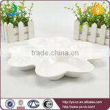 Wholesale White Ceramic Flower Design Kitchen Soy Sauce Dish thumbnail-2