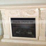 Natural White Marble Fireplace With European Design thumbnail-1