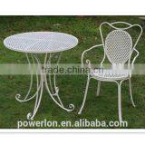 Power Coated Anti-White KD Metal Round Coffee Table thumbnail-2