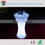 PE Plastic Led Outdoor Lounge Bar Cocktail Table thumbnail-4