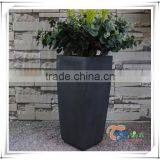 High quality polyresin square tall garden line planters