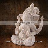 Wedding Gift Resin Sandstone Hindu God Lord Ganesha Idol Figurine thumbnail-2
