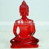 Decorative Transparent Resin Sitting Buddha Statue thumbnail-2