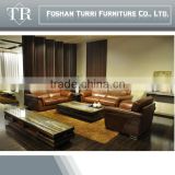 Traditional England style chesterfield leather sofa for living room