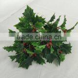 Artificial Holly Plant Branch With Red Berries for Xmas Decoration thumbnail-3