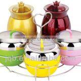 5pcs Stainless Steel Seasoning Pot Spice Container Set thumbnail-1