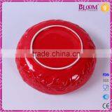 Red Glazed Ceramic Candy Dish Wedding Favors thumbnail-5