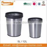 Round Metal Table Mini Trash Can thumbnail-4