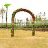GNW 7ft Wedding Arches Columns With Rose and Hydrangea Artificial Flowers for Stage Backdrop Decoration thumbnail-2
