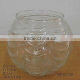 Clear Glass Candle Holder thumbnail-1