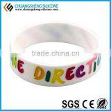 Wholesale Silicone Bracelet Wrist Jewelry Embossing Printing Wristband Candy Color Beadlet Silicone Decoration Hot Sale Jewelry thumbnail-6