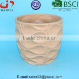 Wave Patterned Ceramic Succulent Pot Matte Flower Pot thumbnail-4
