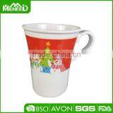 Unbreakable Snowman Print Melamine Round Christmas Mug thumbnail-1