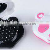 Plastic Animal Panda/Owl-shaped Shaped Folding Mirror and Comb thumbnail-2