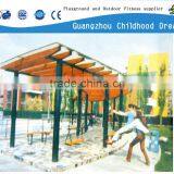 (HD-19206)Outdoor Wood Corridor With Swing and Benches thumbnail-1