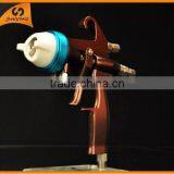 SAT1202 Nano Chrome PE Silver Dual Head Professional Paint Gun 5