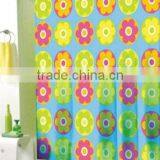 Waterproof Flower Design Bathroom Shower Curtain PEVA Bath Curtain thumbnail-1