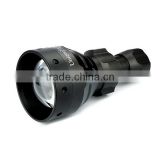 uf-1504 67mm convex lens zoom 850nm ir flashlight for rifle hunting with 1*26650 battery