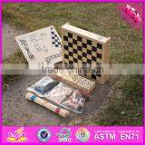 2016 Newest 5 in 1 Children Wooden Multi Game Board W11A048 thumbnail-3
