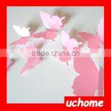 UCHOME 12pc/set 3D Mirror Butterfly Decorative Wall Sticker Custom Design Stickers thumbnail-6