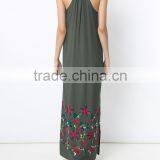 Vintage Pakistani Women Embroidered Maxi Dress Design Salwar Kameez Hsd2204 thumbnail-4