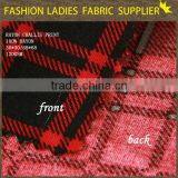 Textile Red Plaid Digital Printed Fabric Chambray Rayon Fabric Textile thumbnail-4