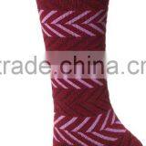 Women's Chevron Compression Socks With Merino Wool and Bamboo thumbnail-5