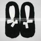 Custome Coral Velvet Shoe Socks Anti Slip Socks Bowknot Design Socks thumbnail-1