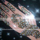 HAND Crystal BODY TATTOO BINDI STICKER thumbnail-1