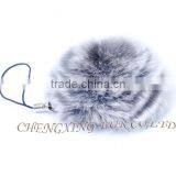 CX-A-54G Mobile Phone Straps Women Rex Rabbit Fur Cell Phone Charm thumbnail-2