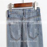 Simple Clothing Hole Torn Female Jeans Women's Cool Denim Pants Straight Jeans for Girl Destroyed Casual Pants thumbnail-5