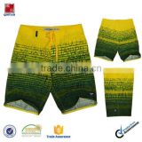 100% polyester microfiber contrast color boardshorts/Men' s shorts/ swimming trunk