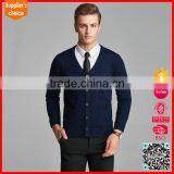 New Fashion Mens Cashmere Open Cardigan v Neck Cashmere Cardigan Sale thumbnail-2