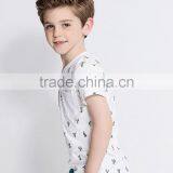 Fancy White Full Printed Fashion Boy T-shirt Wholesale thumbnail-2