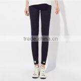 Female Money Navy Blue Knitted Into Joining Together Cultivate One's Morality Leggings thumbnail-3
