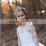 Flower Girls Lace Tutu Wedding White Dress thumbnail-2