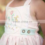 Flower And Tree Embroidery Design Girls' Dress Child Clothes Baby Girl Frocks thumbnail-3