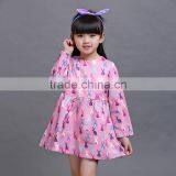 Little Girls Easter Bunny Pink Dress Baby Kids Long Sleeve Cute Rabbit Spring Dress thumbnail-1