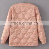Runwaylover EY1038C OEM Serrvice Products China Supplier Women Zipper Front Padded Bomber Jacket Wholesale thumbnail-6