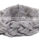 Kids Girl Elastic Lace Cross Headband, Elastic Lace Headband for Kids thumbnail-3