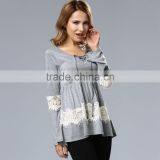 Fashion Long Sleeve Blouse for Fat Women,plus Size Women Clothing for Sale 2017 thumbnail-3