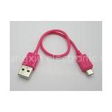 Camera Cell Phone USB Cables Micro USB To Micro USB Cable 0.2m Pink