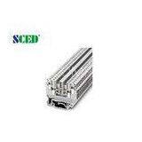 AWG 24 - 10 6.2mm Single Level Compact Din Rail Mount Terminal Blocks 300V 32A