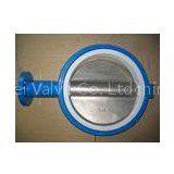 API 609 / ISO 5752 / BS5155 Standard One Shaft Without Pin Type Wafer Butterfly Valve thumbnail-1