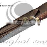 Damascus Knife/Hunting Knife/wood Handle thumbnail-1